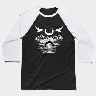 Moon Reflection Baseball T-Shirt